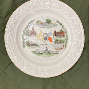 Vintage Miss Texas Pageant - collector plate New Braunfels Crinoline Days 1951